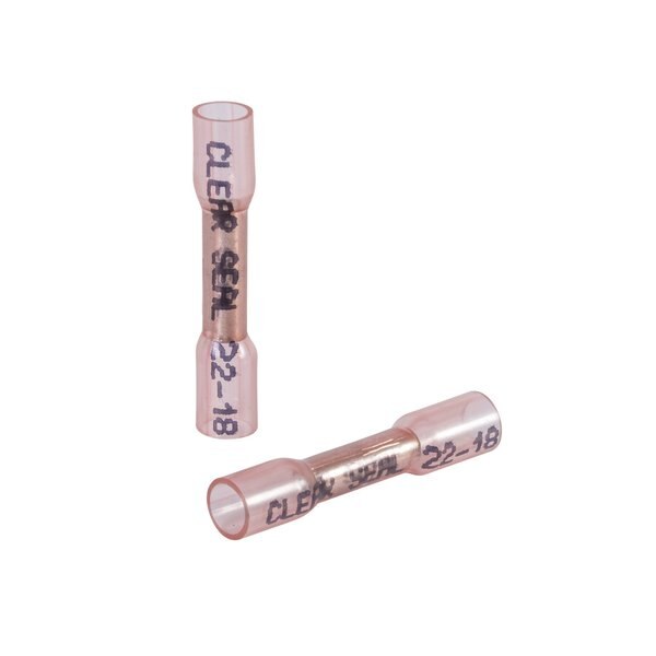 Butt Splice Connector, 22-18 AWG C, PK25