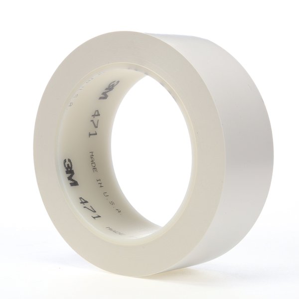 Vinyl Tape 471, White, 1 1/2
