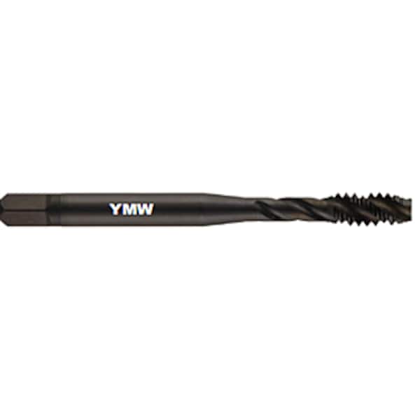 Spiral Flute Tap, #8-32, 4 Flutes, Oxide