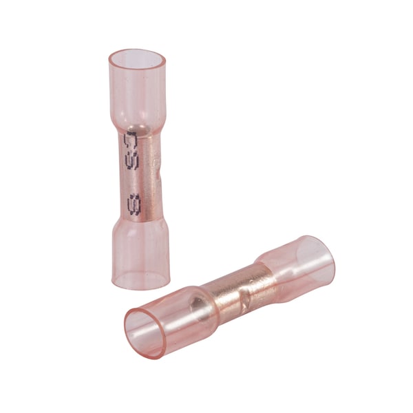 Butt Splice Connector, 8 AWG Clear, PK25