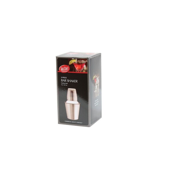 Bar Shaker, SS, 8 OZ, 3PCS