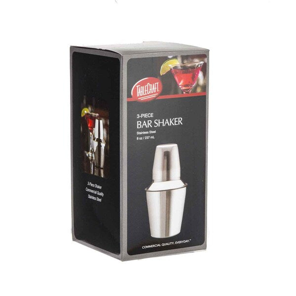 Bar Shaker, SS, 8 OZ, 3PCS