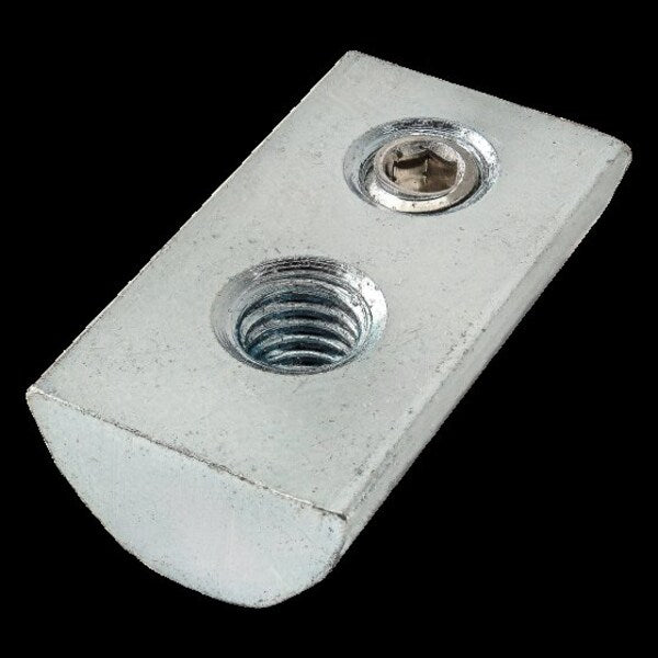 Zinc 10-32 Drop-In T-Nut W/Set Screw 15S