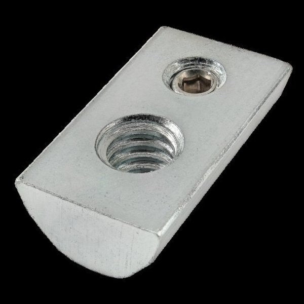 Roll-In T-Nut W/Set Screw, 1/4-20
