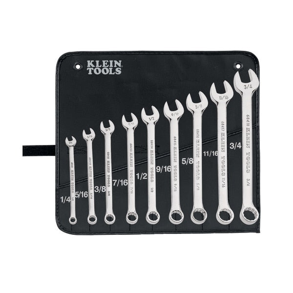 Combination Wrench Set, 9-Piece