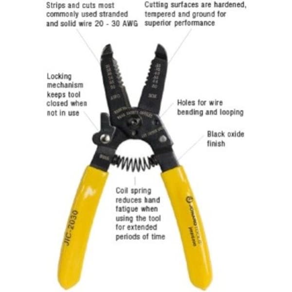 6 3/4 in Wire Stripper/Cutter 20 to 30 AWG