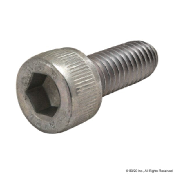 M6-1.00 Socket Head Cap Screw, Zinc Plated Steel, 16 mm Length
