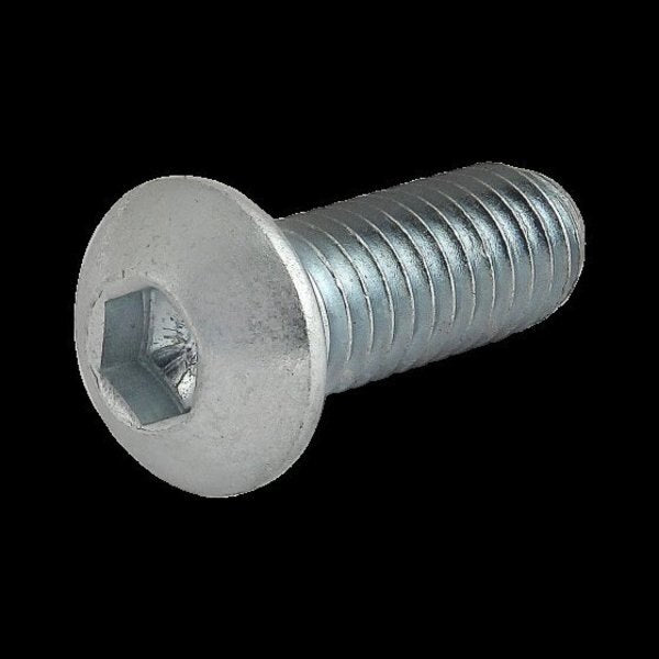 M6-1.00 Socket Head Cap Screw, Zinc Plated Steel, 16 mm Length