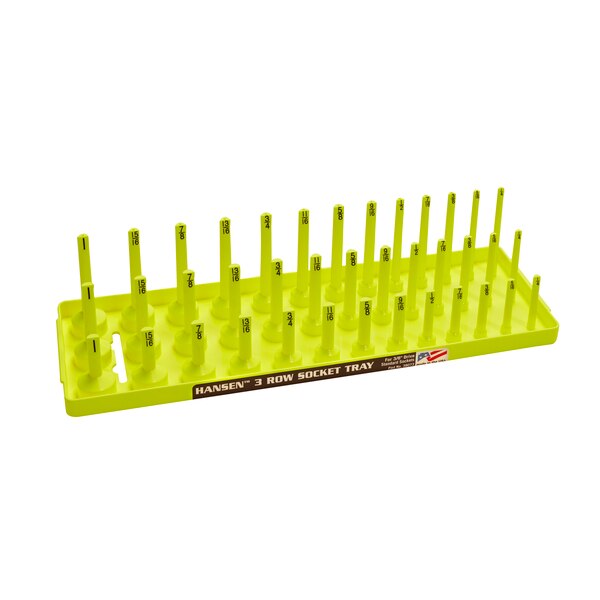 Fractional Three Row Socket Tray for 3/8