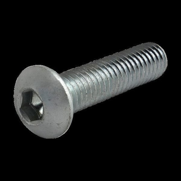 M6-1.00 Socket Head Cap Screw, Zinc Plated Steel, 25 mm Length
