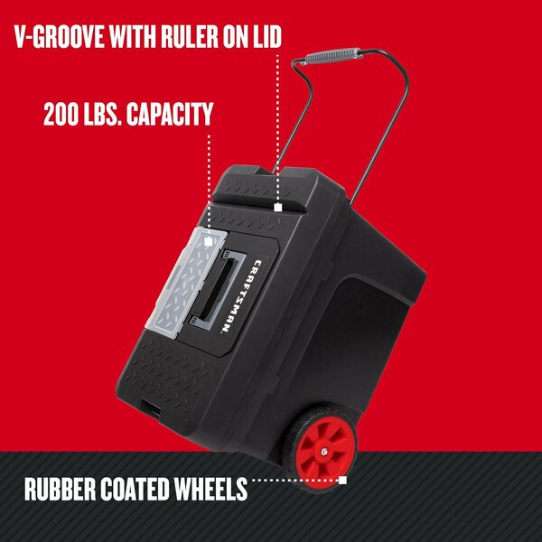 Storage, 17 gal Black Pro Mobile Tool Bo