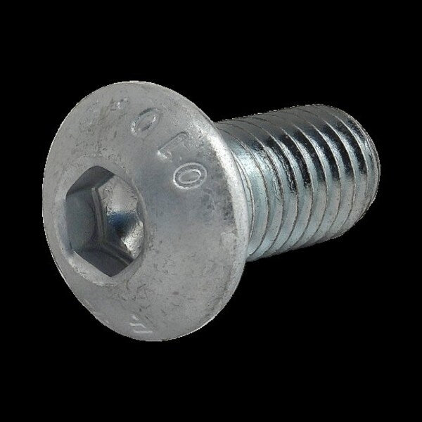M8-1.25 Socket Head Cap Screw, Zinc Plated Steel, 16 mm Length