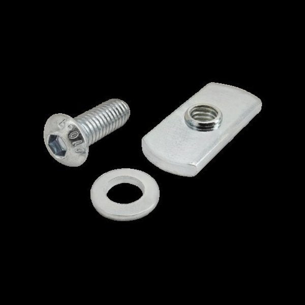 M6-1.00 Socket Head Cap Screw, Bright Zinc Plated Steel, 16 mm Length