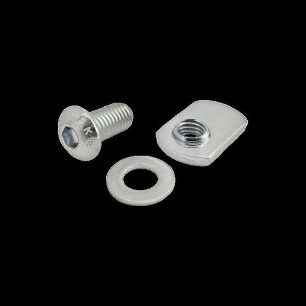 M8-1.25 Socket Head Cap Screw, Bright Zinc Plated Steel, 16 mm Length
