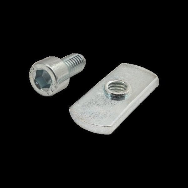 M6-1.00 Socket Head Cap Screw, Bright Zinc Plated Steel, 12 mm Length