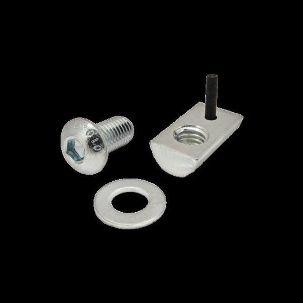 M8-1.25 Socket Head Cap Screw, Bright Zinc Plated Steel, 16 mm Length