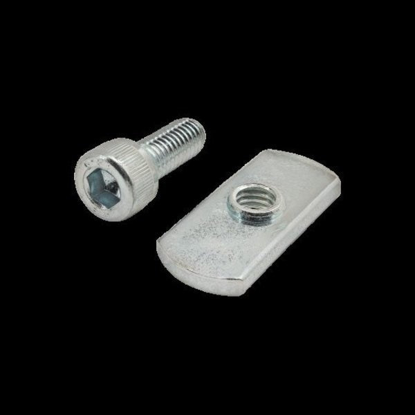 M6-1.00 Socket Head Cap Screw, Bright Zinc Plated Steel, 16 mm Length