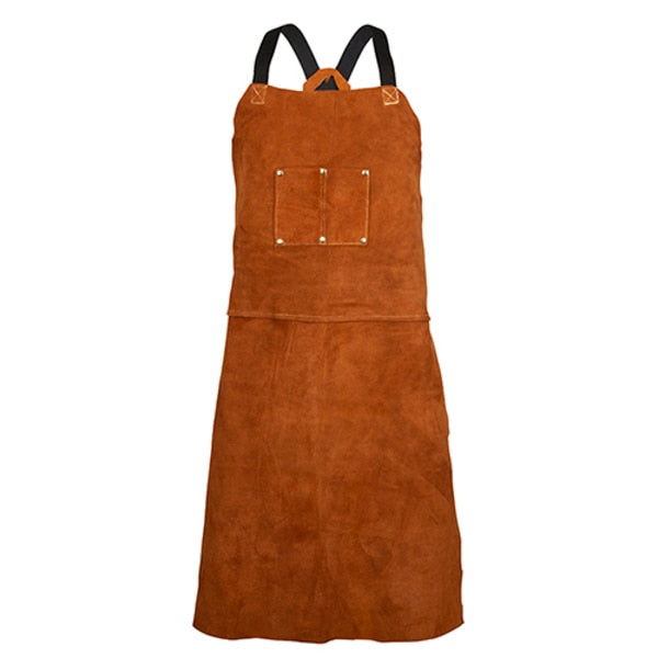 24X48 Dk Brwn Lth Bib Apron
