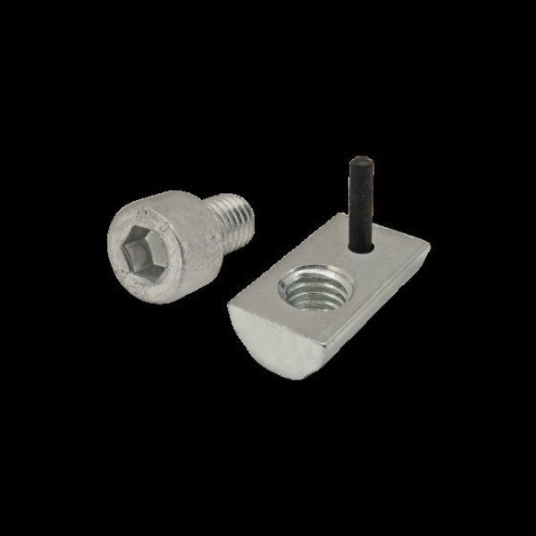 M8-1.25 Socket Head Cap Screw, Bright Zinc Plated Steel, 12 mm Length