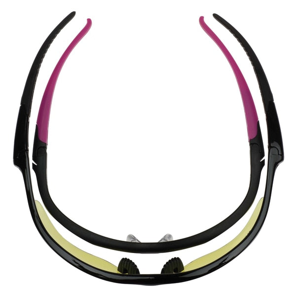 Safety Glasses, Wraparound Clear Polycarbonate Lens, Scratch-Resistant