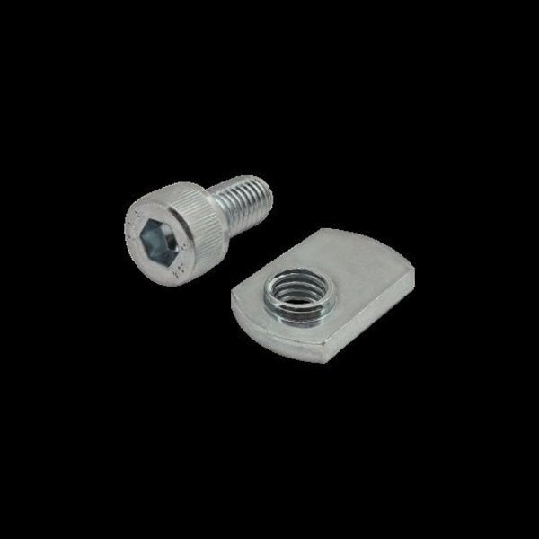 M8 Socket Head Cap Screw, Bright Zinc Plated Steel, 16 mm Length