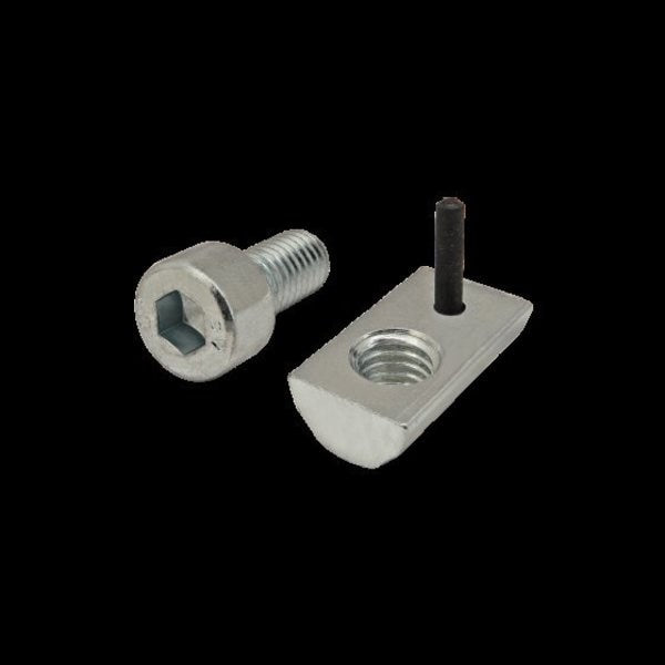 M8-1.25 Socket Head Cap Screw, Bright Zinc Plated Steel, 16 mm Length