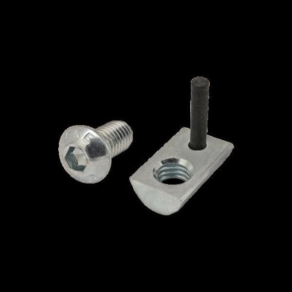 M6-1.00 Socket Head Cap Screw, Bright Zinc Plated Steel, 12 mm Length
