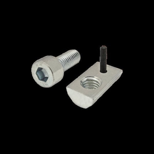 M8-1.25 Socket Head Cap Screw, Bright Zinc Plated Steel, 20 mm Length