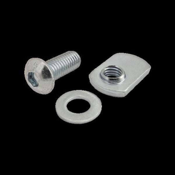 M8-1.25 Socket Head Cap Screw, Bright Zinc Plated Steel, 20 mm Length