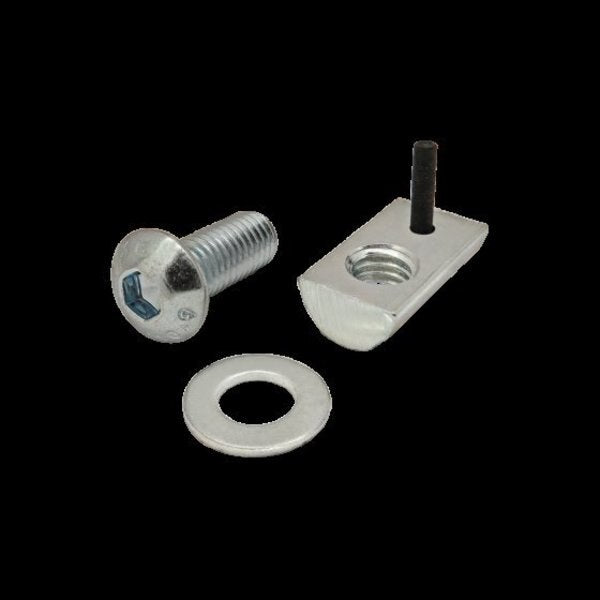 M8-1.25 Socket Head Cap Screw, Bright Zinc Plated Steel, 20 mm Length