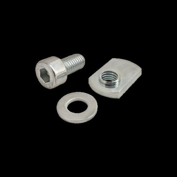 M8-1.25 Socket Head Cap Screw, Bright Zinc Plated Steel, 16 mm Length