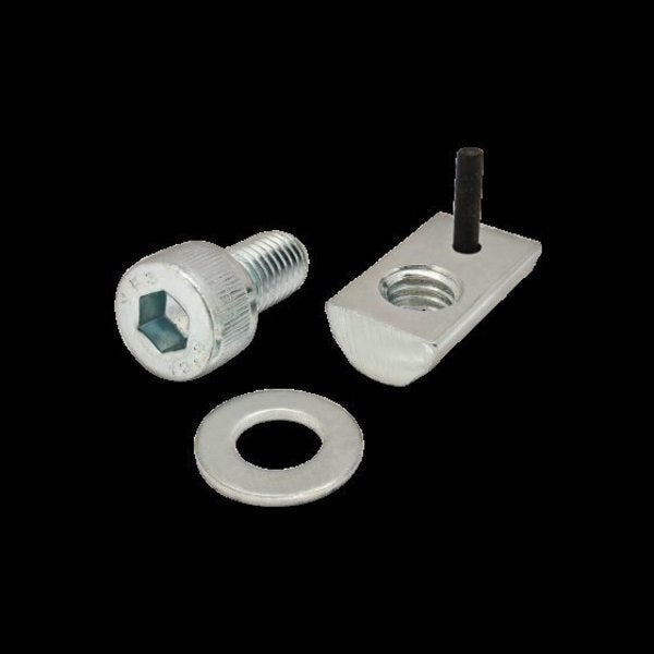 M8-1.25 Socket Head Cap Screw, Bright Zinc Plated Steel, 16 mm Length