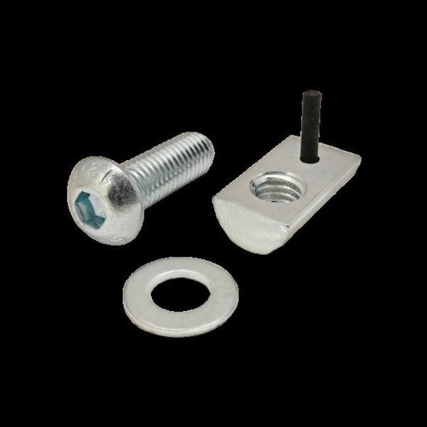 M8-1.25 Socket Head Cap Screw, Bright Zinc Plated Steel, 25 mm Length