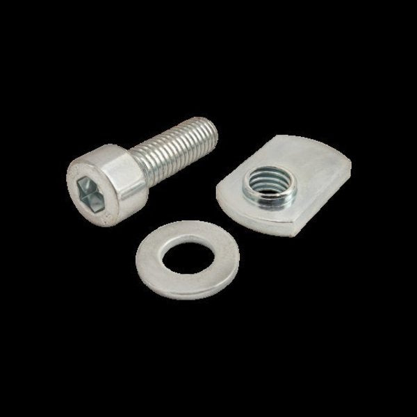 M8-1.25 Socket Head Cap Screw, Bright Zinc Plated Steel, 25 mm Length