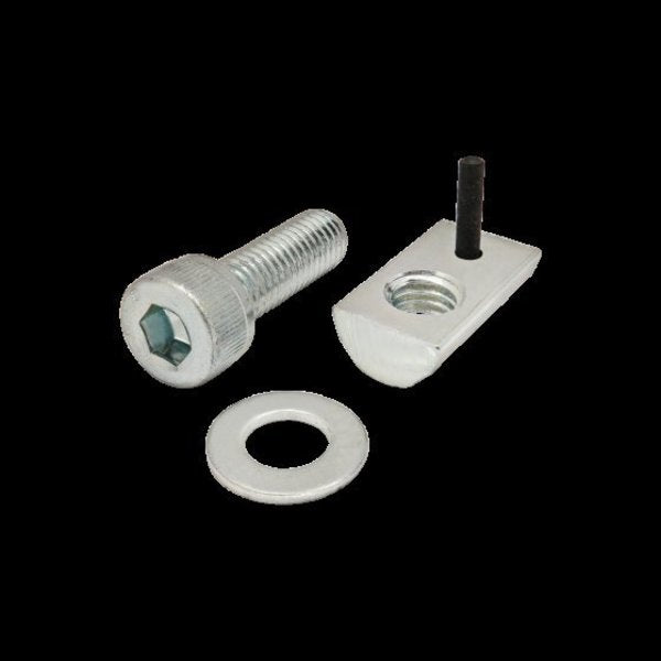 M8-1.25 Socket Head Cap Screw, Bright Zinc Plated Steel, 25 mm Length