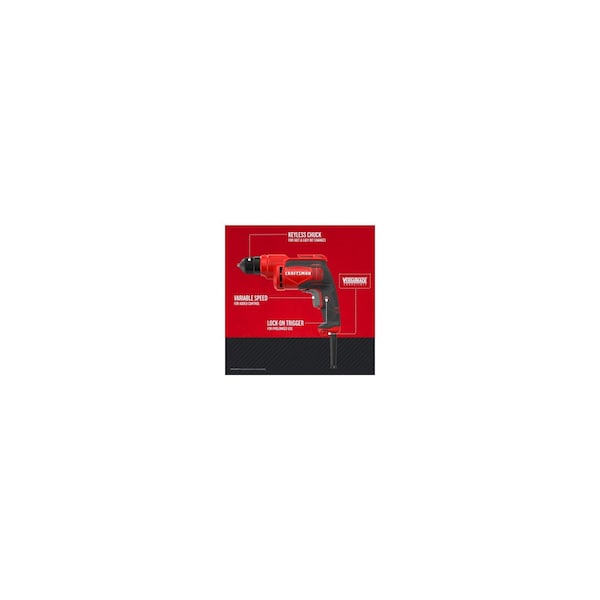Electric Drill/Driver (7 Amp) 3/8-in
