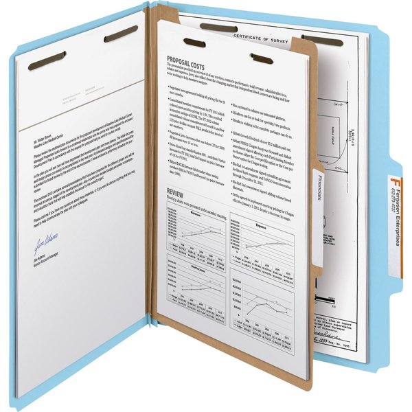 Folder, Classf, Ltr, 1 Div, Be, PK10