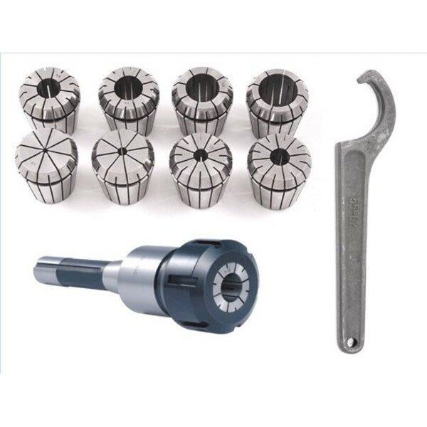 R8 10 Piece ER-40 Spring Collet Chuck Set