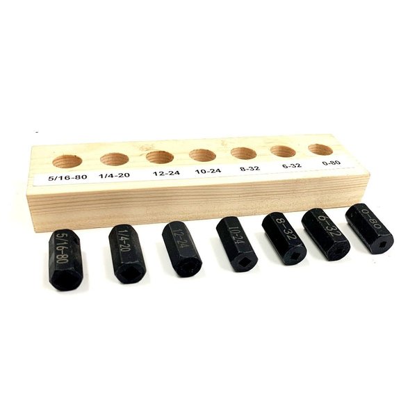 7 Piece Replacement Adapters For Mini E-Z Hand Tapper