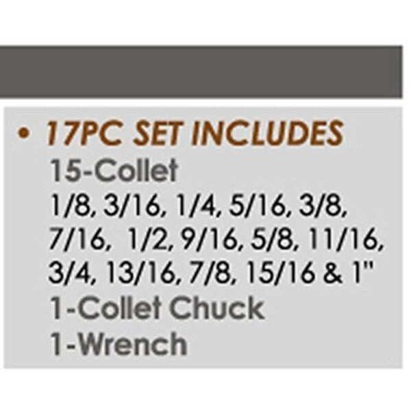 ER-40 NMTB #30 17 Piece Spring Collet Chuck Set