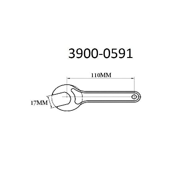17mm ER-11 Collet Chuck Wrench For Hex Nut