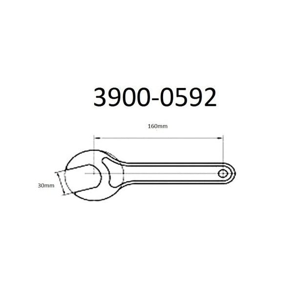 30mm ER-20 Collet Chuck Wrench For Hex Nut