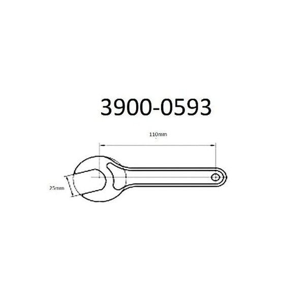 25mm ER-16 Collet Chuck Wrench For Hex Nut