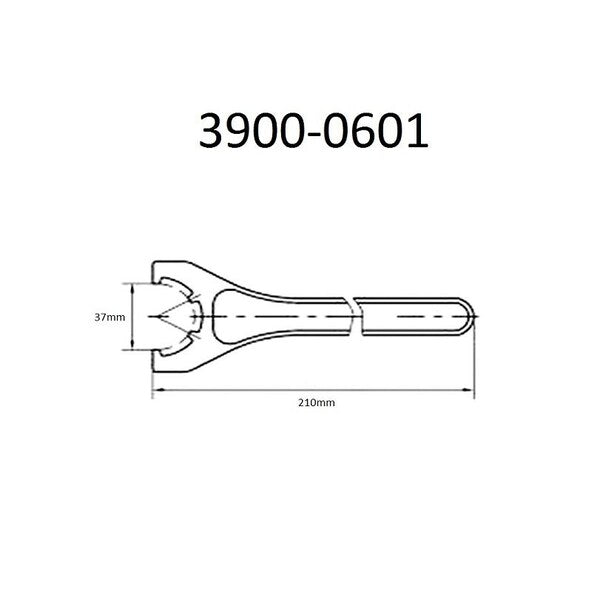 37mm ER-25 Slotted Wrench For Chuck Nuts