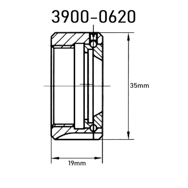 T-Type M25 X 1.5 ER-20 Collet Chuck Nut