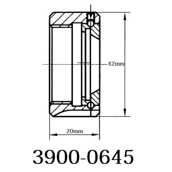 M32 X 1.5 Km Bearing Type ER-25 Collet Chuck Nut