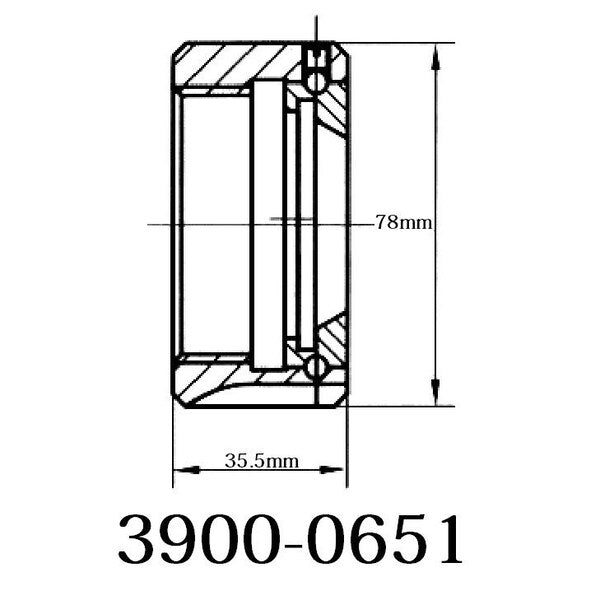 M64 X 2 Km Bearing Type ER-50 Collet Chuck Nut