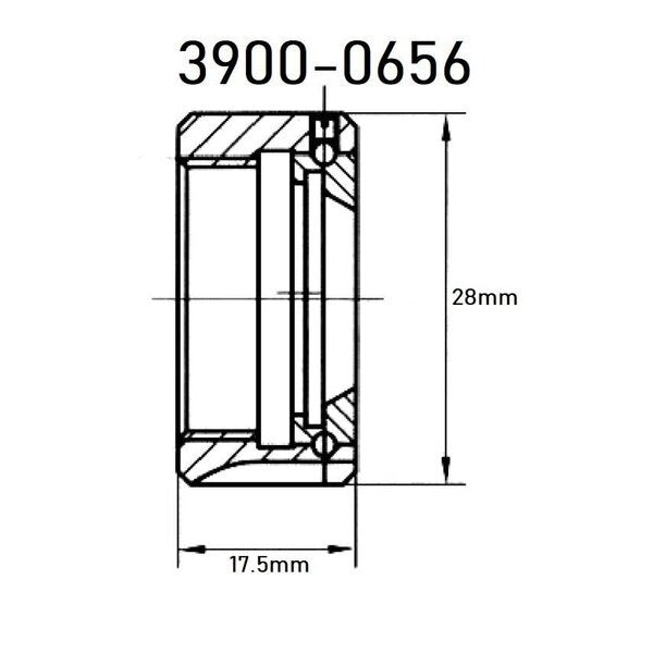 A-Type M22 X 1.5 ER-16 Bearing Type Collet Chuck Nut