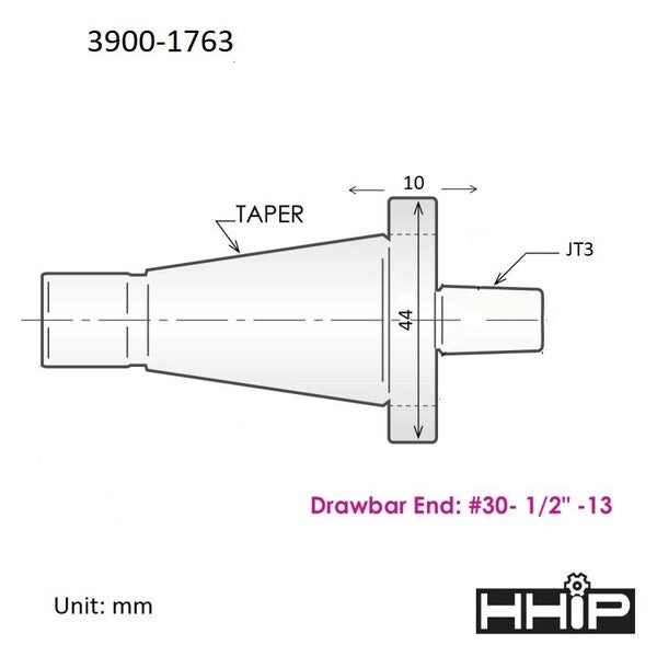 NMTB #30 Taper To Jacobs JT3 Arbor