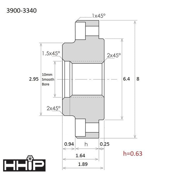 Unthreaded Backplate/Adapter For 8